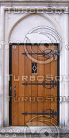 Medieval church door texture