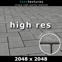 Sidewalk Pavement 007 - Herringbone Pattern