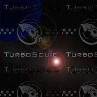 red star and blue planet