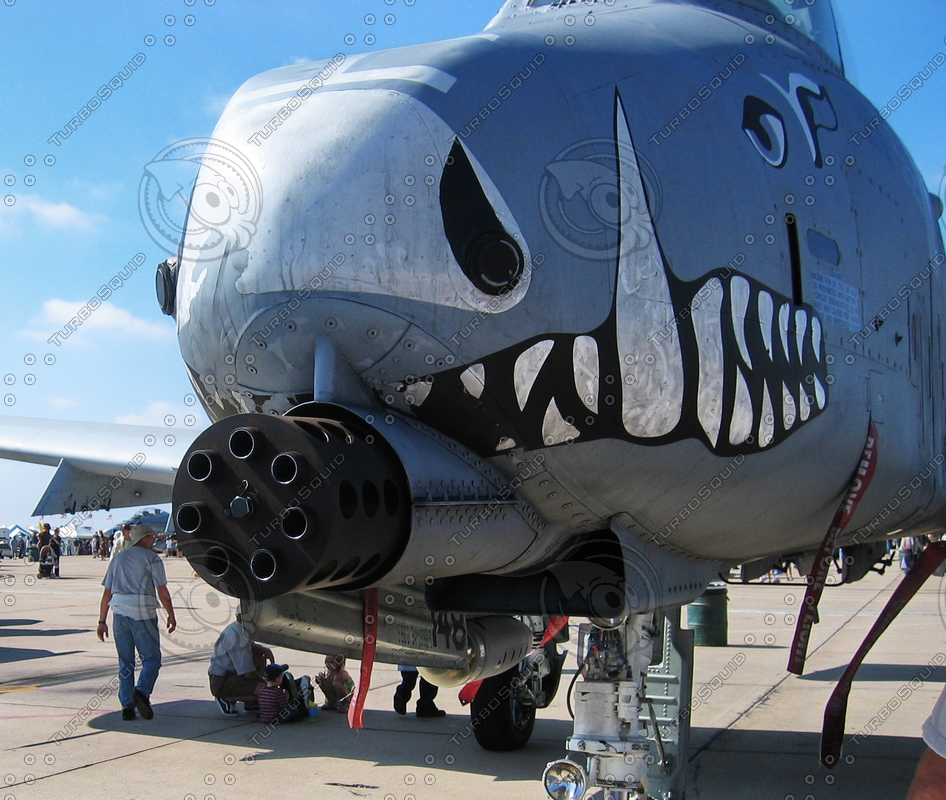 Stock JPEG A10 Gun Airplane