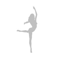 Flash Animation Dance: Ballet Dance 02 (Woman with long hair) silver