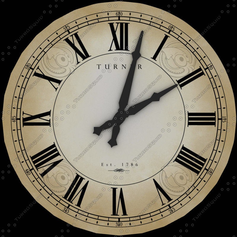 Texture JPEG clock face watch