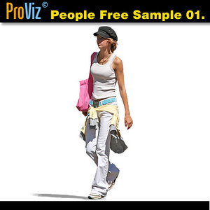 3dRender Pro-Viz People Free Sample 01.