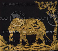 THAI GOLD FABRIC MASKING ARTS