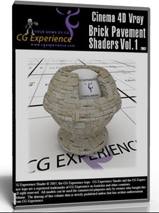 Cinema 4D Vray Matlibs-Paved Bricks