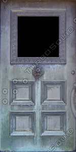 Bronze crypt door texture