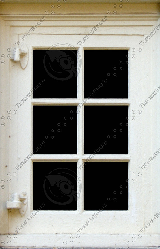 Texture JPEG hinged white window
