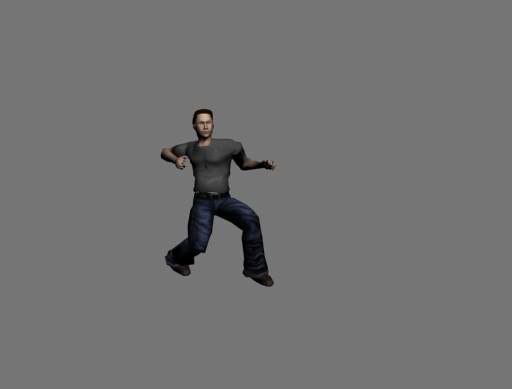 Motion Character Studio Biped lunge punch animation