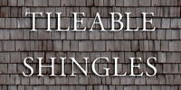 Tileable wooden roof shingles
