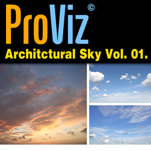3dRender Pro-Viz Architectural Skies Vol. 01