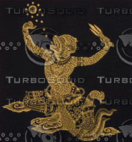 THAI GOLD FABRIC MASKING ARTS C