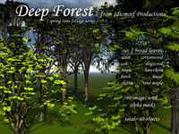 Idiomorf Deep Forest set-2 broad leaves