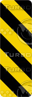 Caution Stripes 4b Sign