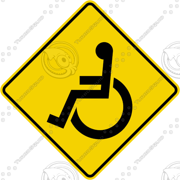 Incapacitating Sign Texture JPEG Caution Handicapped Sign