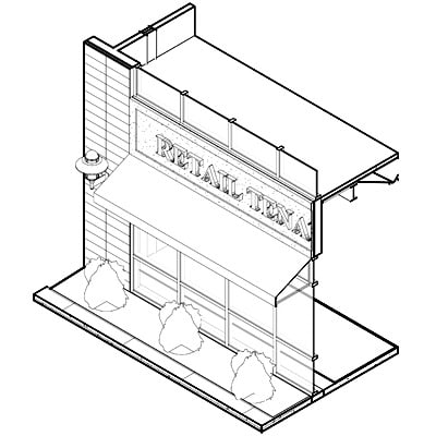 Building Revit Family awning fabric canopy