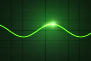 oscilloscope footage
