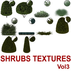 Cut-out Shrubs Vol3