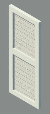 Building Revit Family Shutter window rectangular