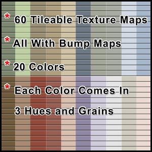 60 Tileable Texture Maps of Siding
