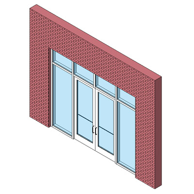 Building Revit Family door storefront tenant