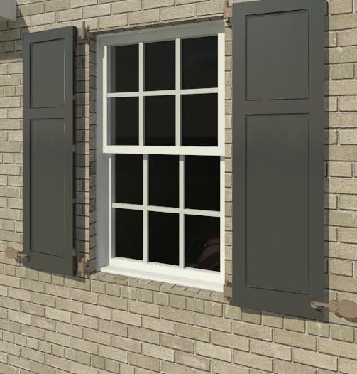 Building Revit Family Shutter Residential Windows