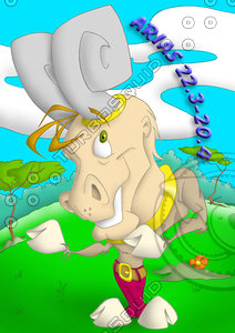 horoscope cartoon character  - aries