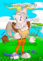 horoscope cartoon character  - capricorn