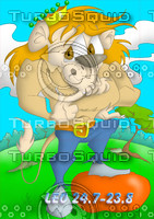 horoscope cartoon character  - leo