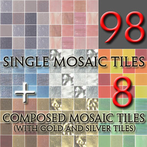 Mosaic Tiles colored set