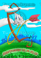 horoscope cartoon character  - sagittarius