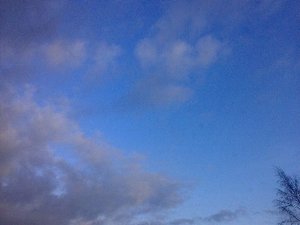 Time lapse video of clouds in avi.