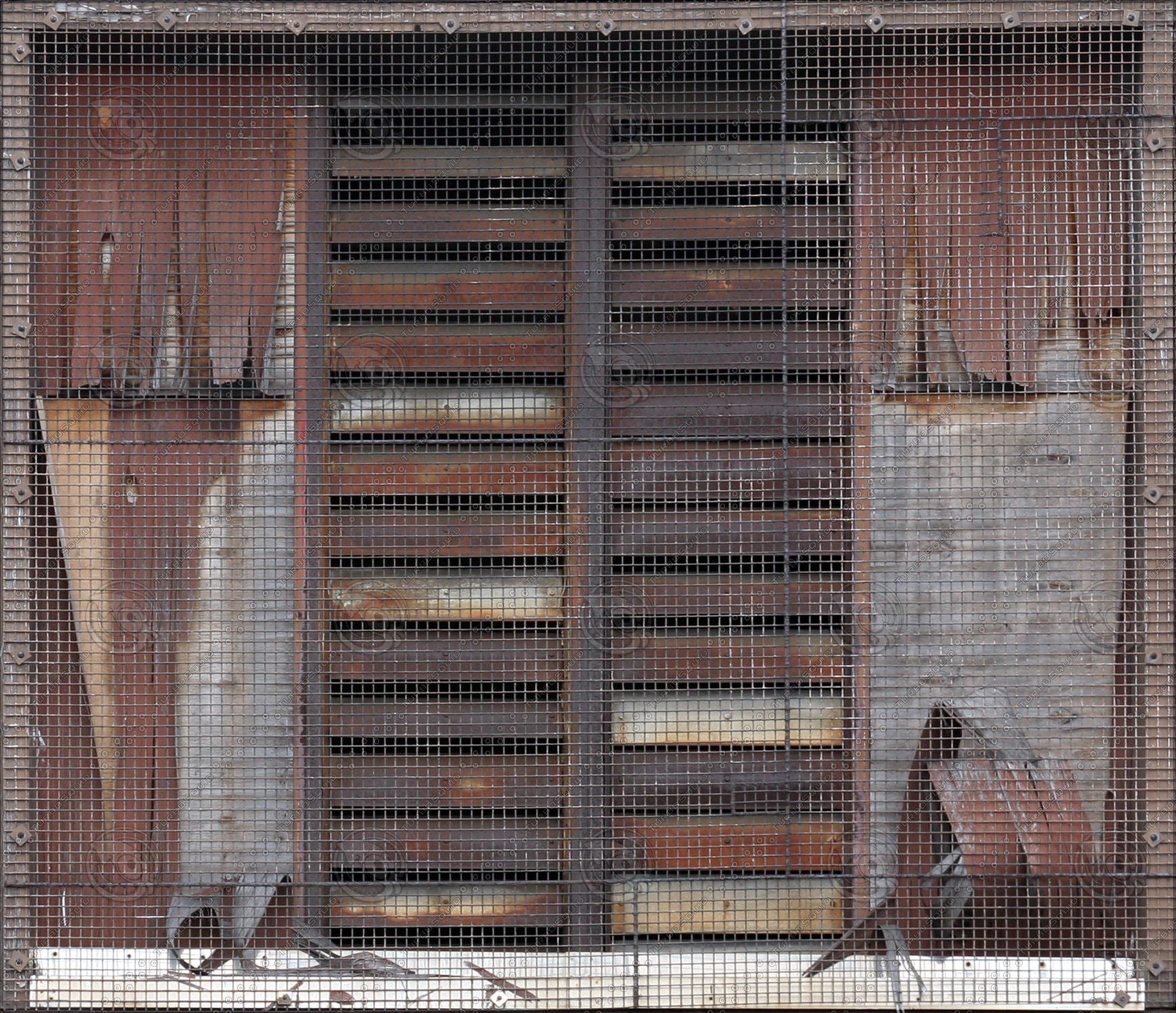 Texture JPEG window rusty old