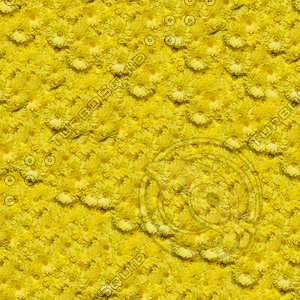 Yellow chrysanthemum flowers seamless pattern