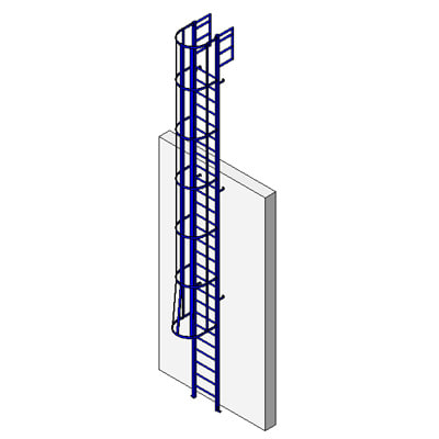 Building Revit Family cage ladder