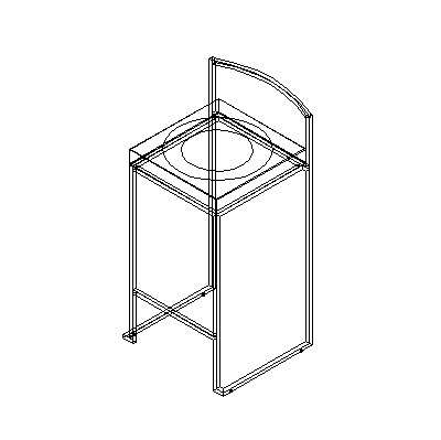 Insulating Stool Rvt Building Revit Family bar stool Furniture