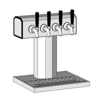 Glas Tender Four Faucet Beer Tower BT-4