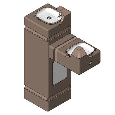 Building Revit Family drinking fountain