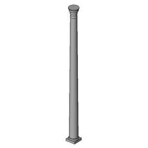Round Column w Square Base