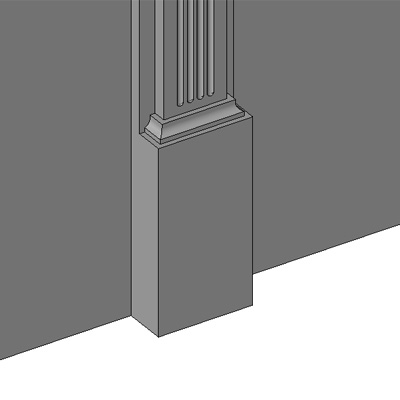 Building Revit Family square pilaster plinth