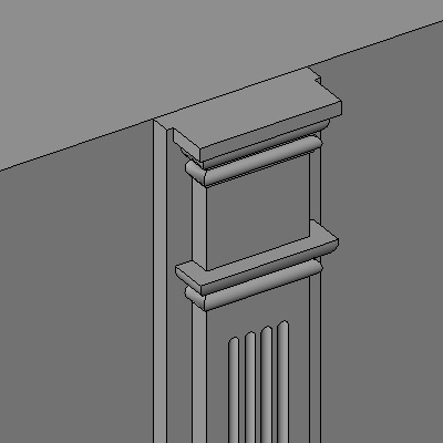 Building Revit Family square pilaster plinth