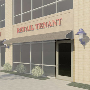 Curtain Wall Storefront Door - Single