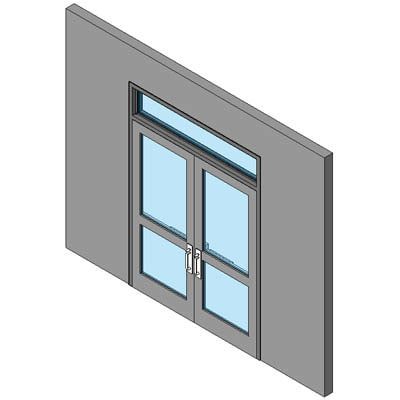 Building Revit Family door hollow metal