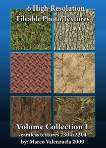 6 High-res Seamless Texture Tiles Vol. 1