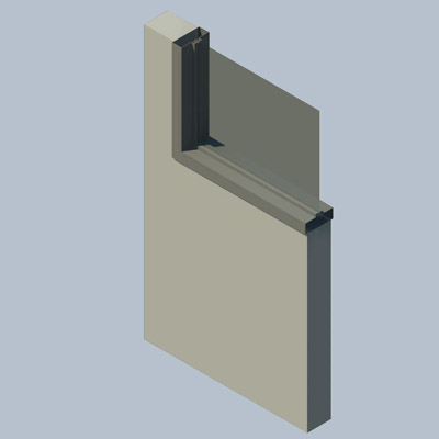 Building Revit Family window hollow metal