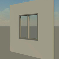 Hollow Metal Window, Double Lite