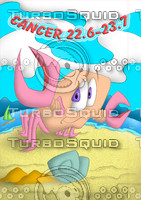 horoscope cartoon character  - cancer