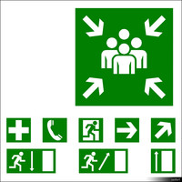 2D Symbol Escape Signs 00931se