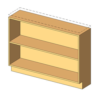 Building Revit Family cabinet shelf