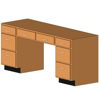 Building Revit Family Desk Casework