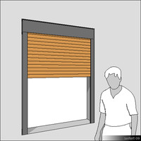 Building Revit Family shutter roller window